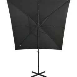 Riippuva aurinkovarjo tangolla ja LED-valoilla 250cm terrakotta