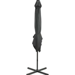 Riippuva aurinkovarjo tangolla ja LED-valoilla 250cm terrakotta