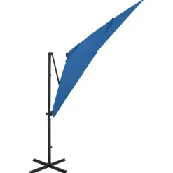 Riippuva aurinkovarjo tangolla ja LED-valoilla 250cm terrakotta