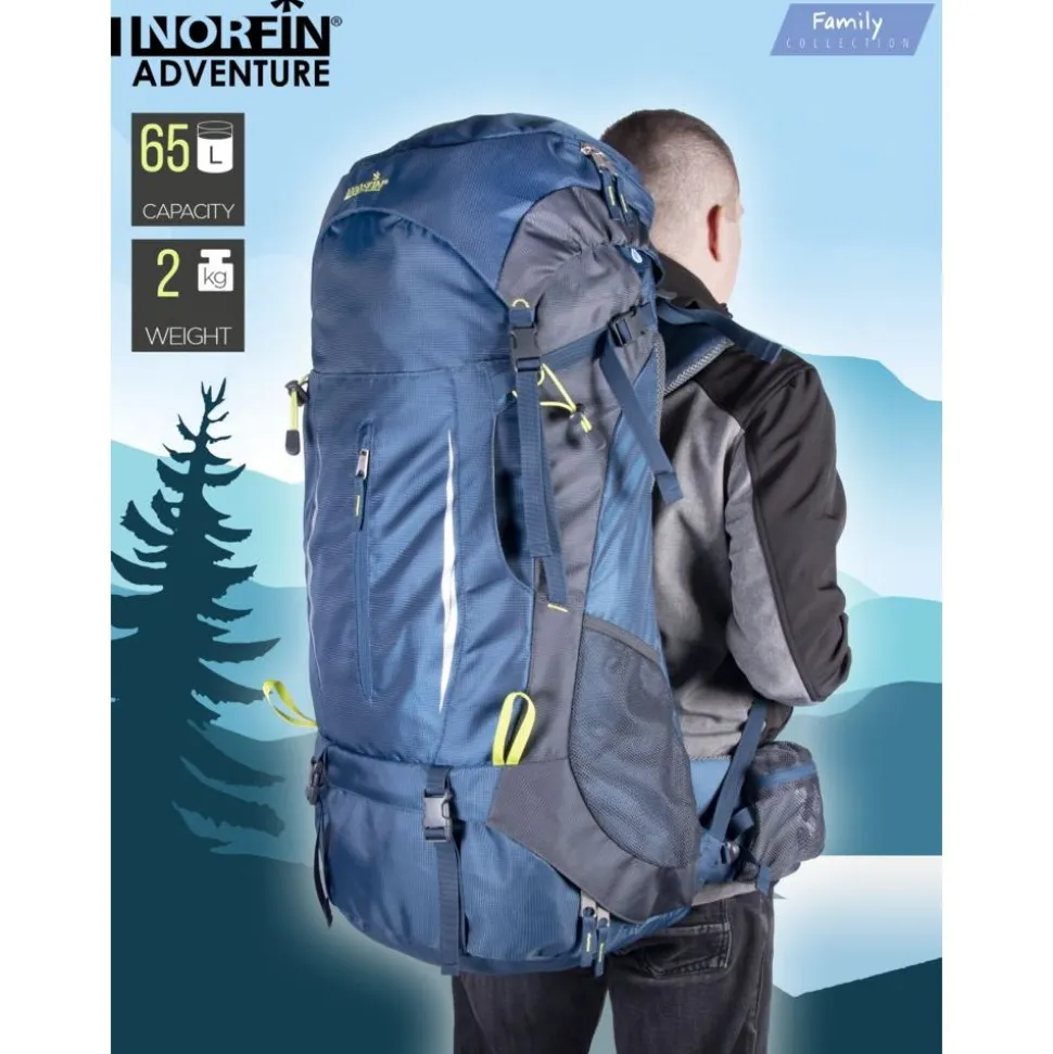 Rinkka Norfin Adventure, säädettävä kantojärjestelmä, sininen, eri kokoja