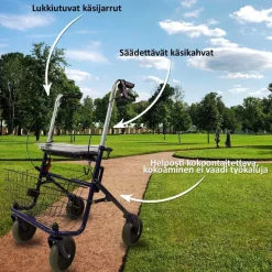 Rollaattori Arvo eri värejä