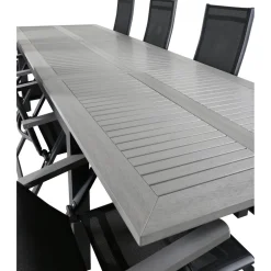 Ruokailuryhmä Venture Home, 224x100cm Albany-pöytä + 8 Albany- tuolia