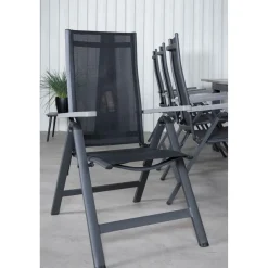 Ruokailuryhmä Venture Home, 224x100cm Albany-pöytä + 8 Albany- tuolia