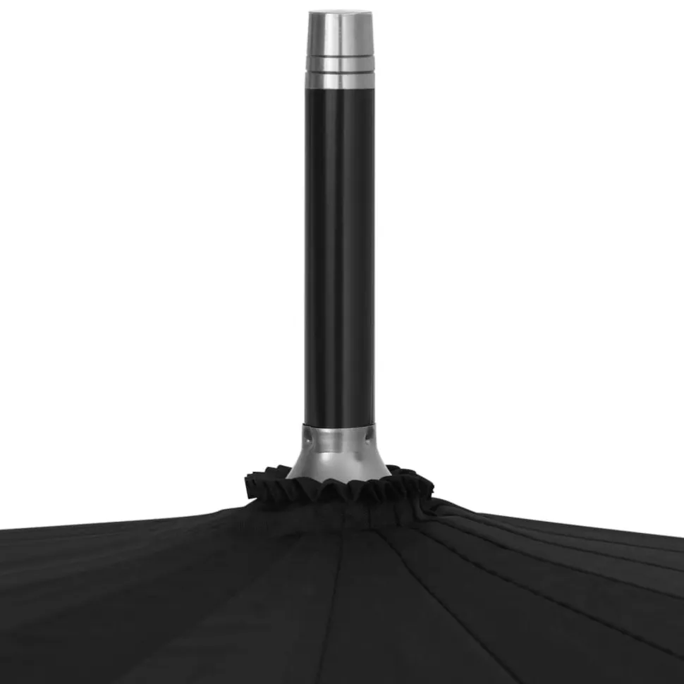 Sateenvarjo automaattinen musta 120 cm