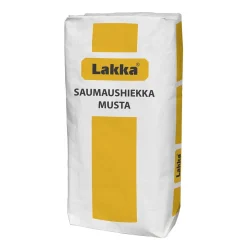 Saumaushiekka Lakka, musta, 20kg