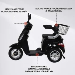 Senioriskootteri Arvo P300
