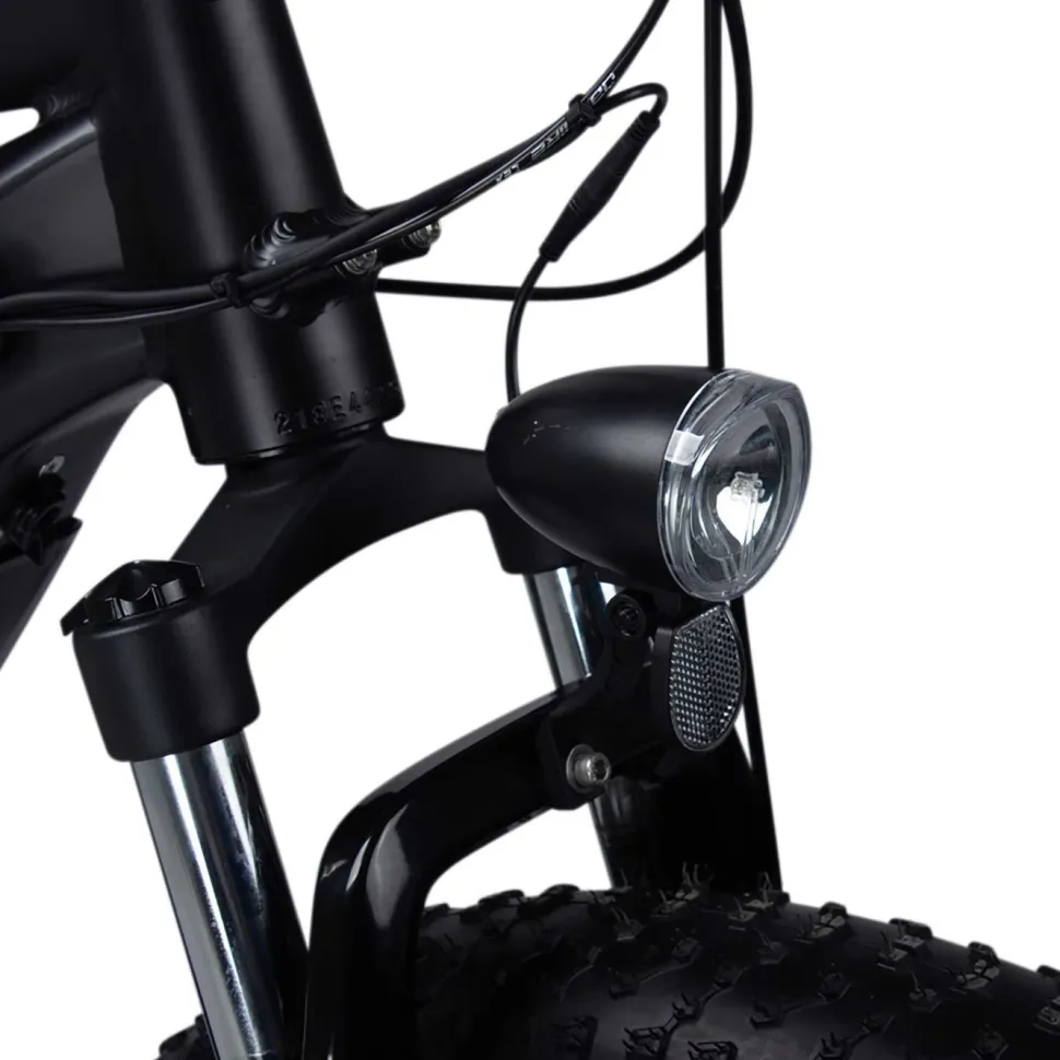 Sähkömaastopyörä Swoop Fatbike Attacker, 26x4", 7 vaihdetta, musta