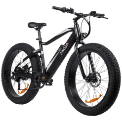 Sähkömaastopyörä Swoop Fatbike Striker, 26x4", 7 vaihdetta, musta