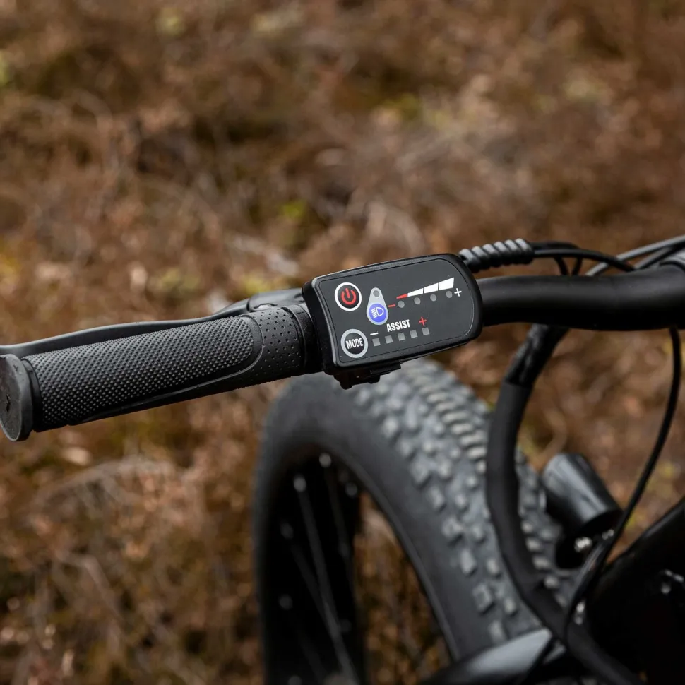 Sähkömaastopyörä Swoop Fatbike Striker, 26x4", 7 vaihdetta, musta