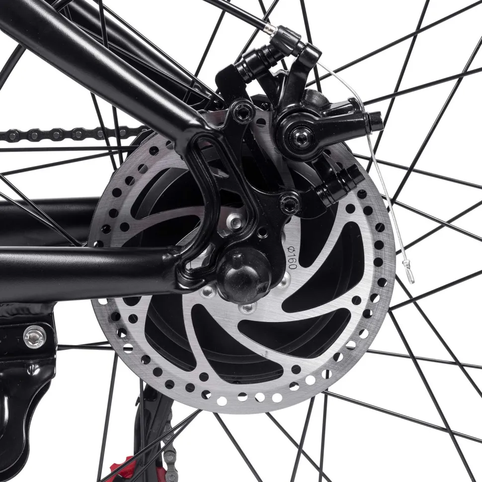 Sähkömaastopyörä Swoop Fatbike Striker, 26x4", 7 vaihdetta, musta