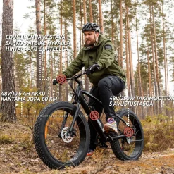 Sähkömaastopyörä Swoop Fatbike Striker, 26x4