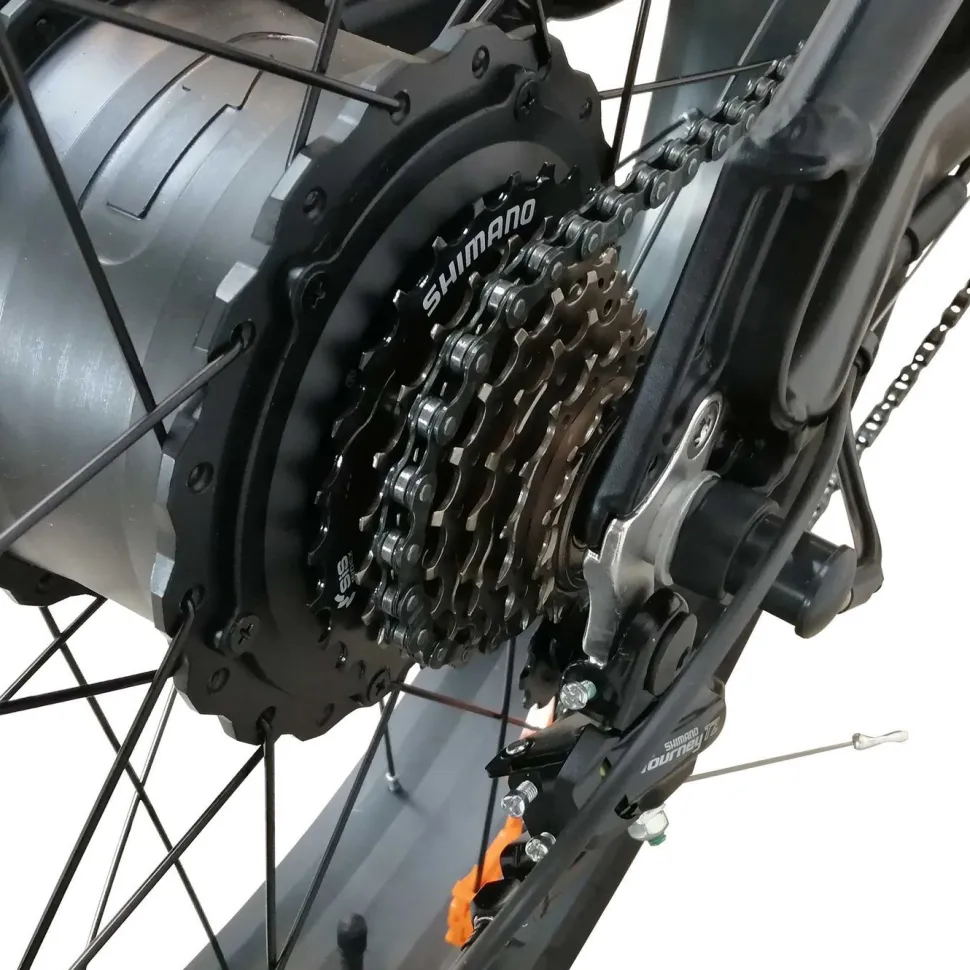 Sähkömaastopyörä Swoop Fatbike Striker, 26x4", 7 vaihdetta, musta