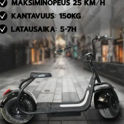 Sähkömopo Swoop Cruiser N2 1000W eri värejä