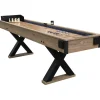 Shuffleboard Nordcore 2-IN-1, sis. 8 nappulaa, vahapullo, harja, 2 pistelaskuria ja keilaussetti, 9`