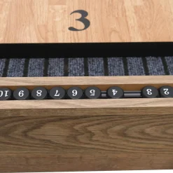 Shuffleboard Nordcore 2-IN-1, sis. 8 nappulaa, vahapullo, harja, 2 pistelaskuria ja keilaussetti, 9`