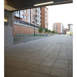 Sileä betonilaatta Rudus 420x420x60mm harmaa