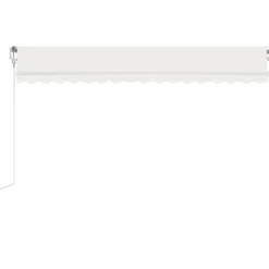 Sisäänkelattava markiisi LED/tuulisensori 300x250cm keltainen/valkoinen