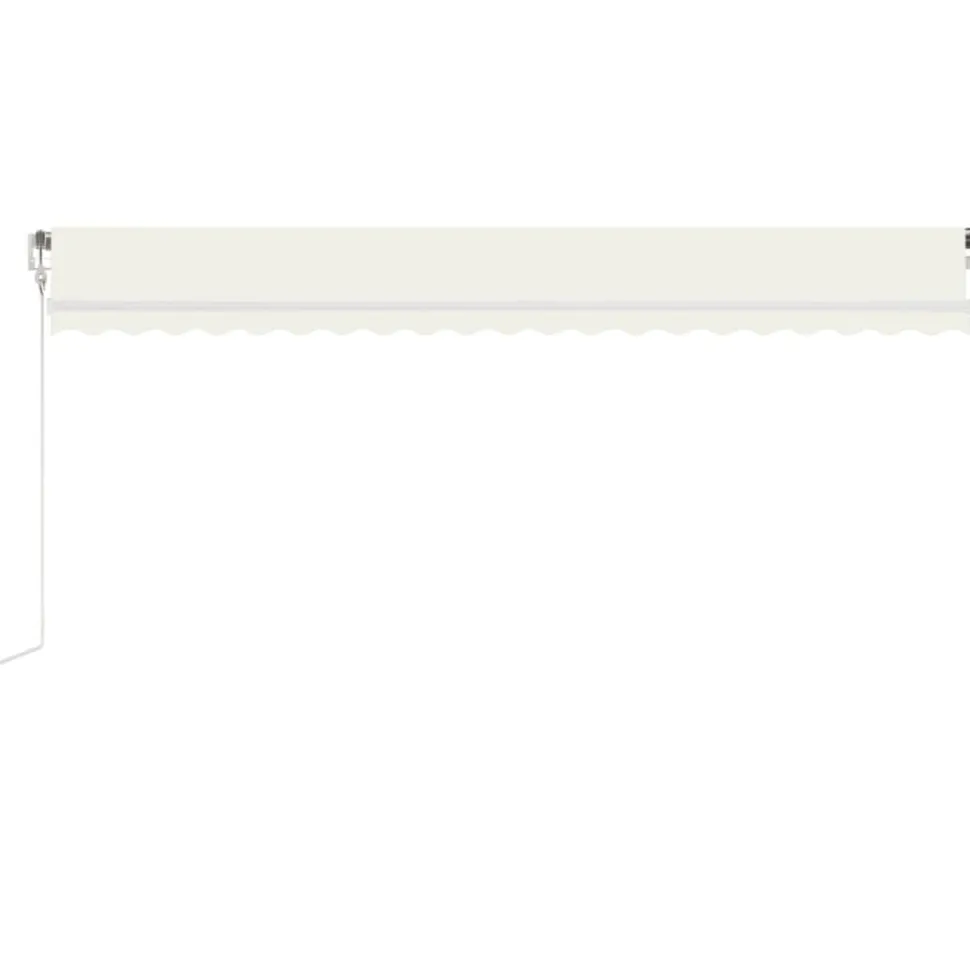 Sisäänkelattava markiisi LED/tuulisensori 300x250cm keltainen/valkoinen
