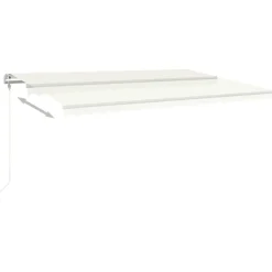 Sisäänkelattava markiisi LED/tuulisensori 300x250cm keltainen/valkoinen