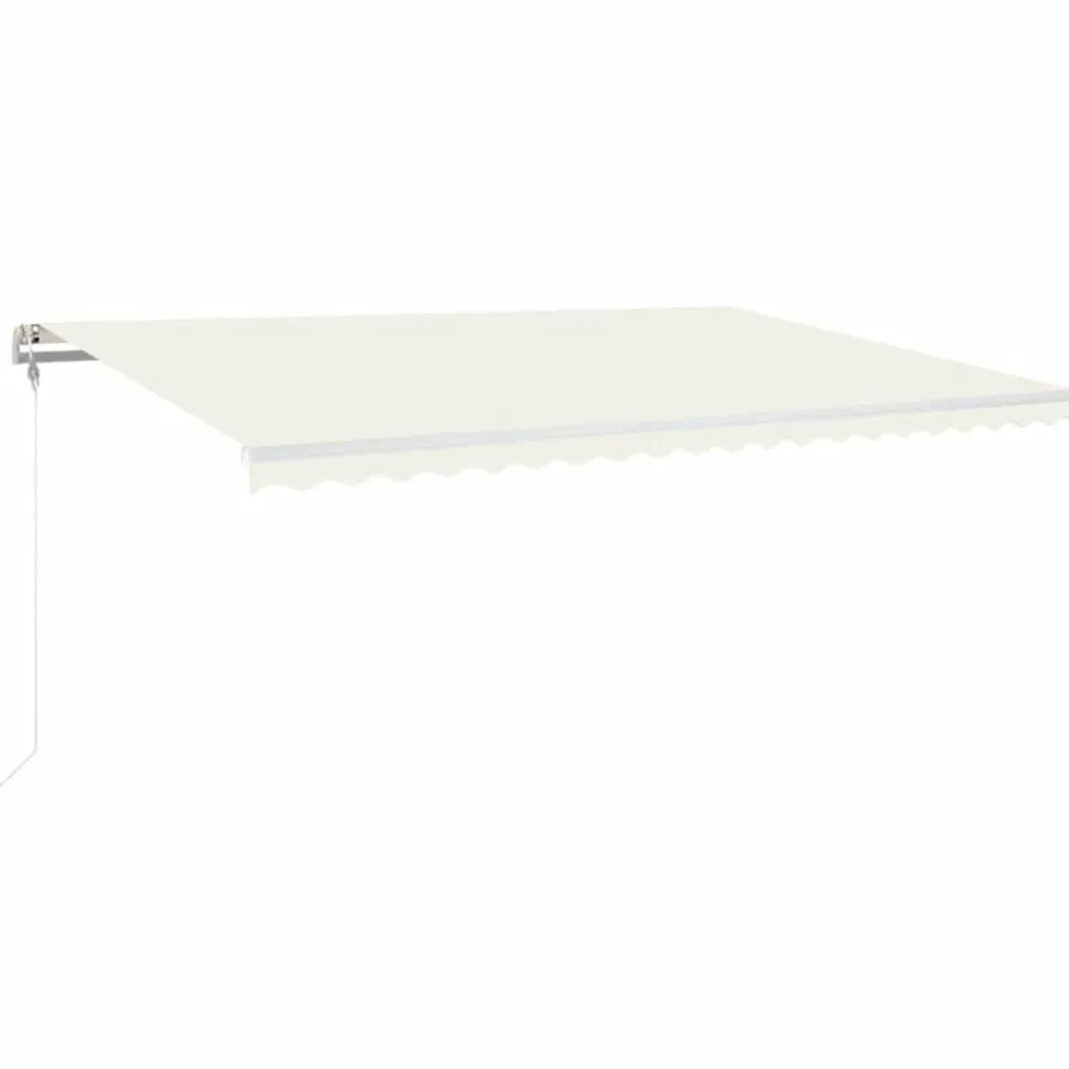 Sisäänkelattava markiisi LED/tuulisensori 300x250cm keltainen/valkoinen