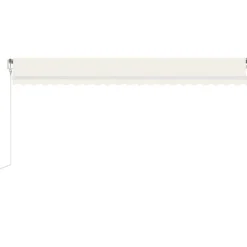 Sisäänkelattava markiisi LED/tuulisensori 300x250cm keltainen/valkoinen