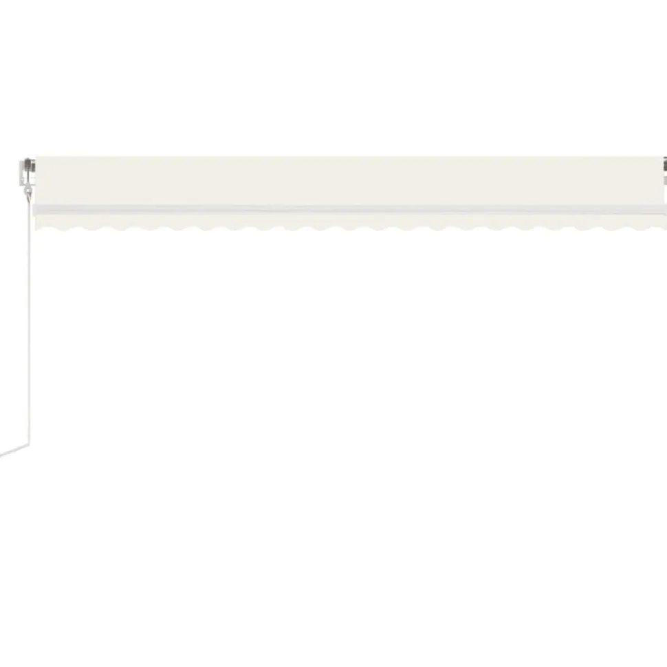Sisäänkelattava markiisi LED/tuulisensori 300x250cm keltainen/valkoinen