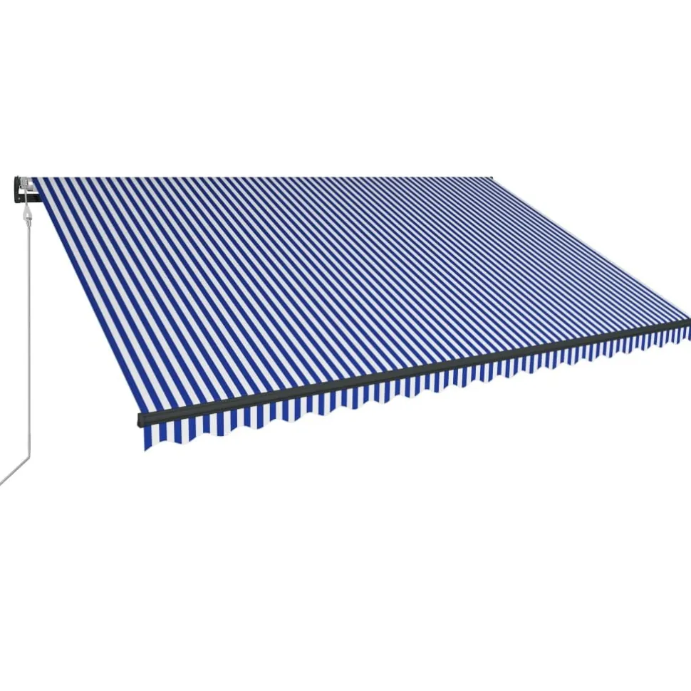 Sisäänkelattava markiisi LED/tuulisensori 300x250cm keltainen/valkoinen