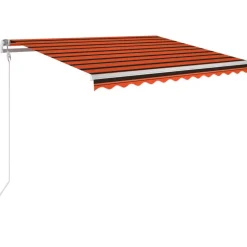 Sisäänkelattava markiisi LED/tuulisensori 300x250cm keltainen/valkoinen