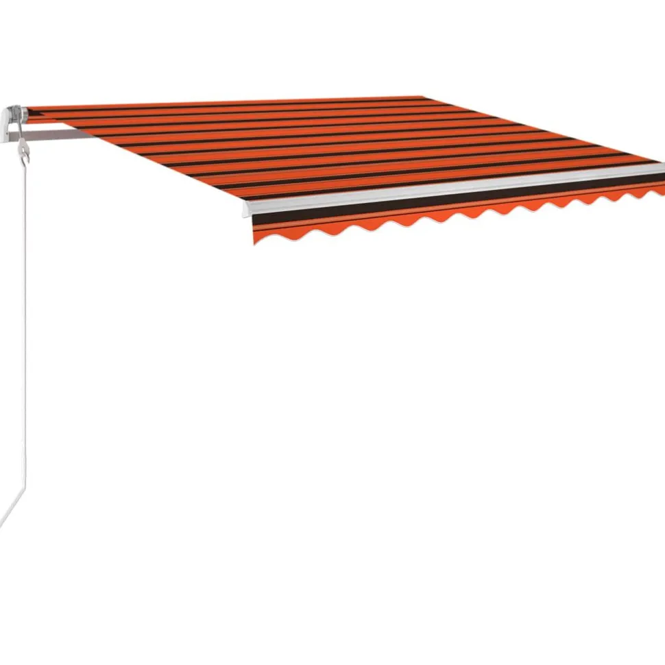 Sisäänkelattava markiisi LED/tuulisensori 300x250cm keltainen/valkoinen