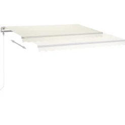 Sisäänkelattava markiisi LED/tuulisensori 300x250cm keltainen/valkoinen