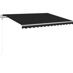 Sisäänkelattava markiisi LED/tuulisensori 300x250cm keltainen/valkoinen