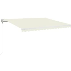 Sisäänkelattava markiisi LED/tuulisensori 300x250cm keltainen/valkoinen