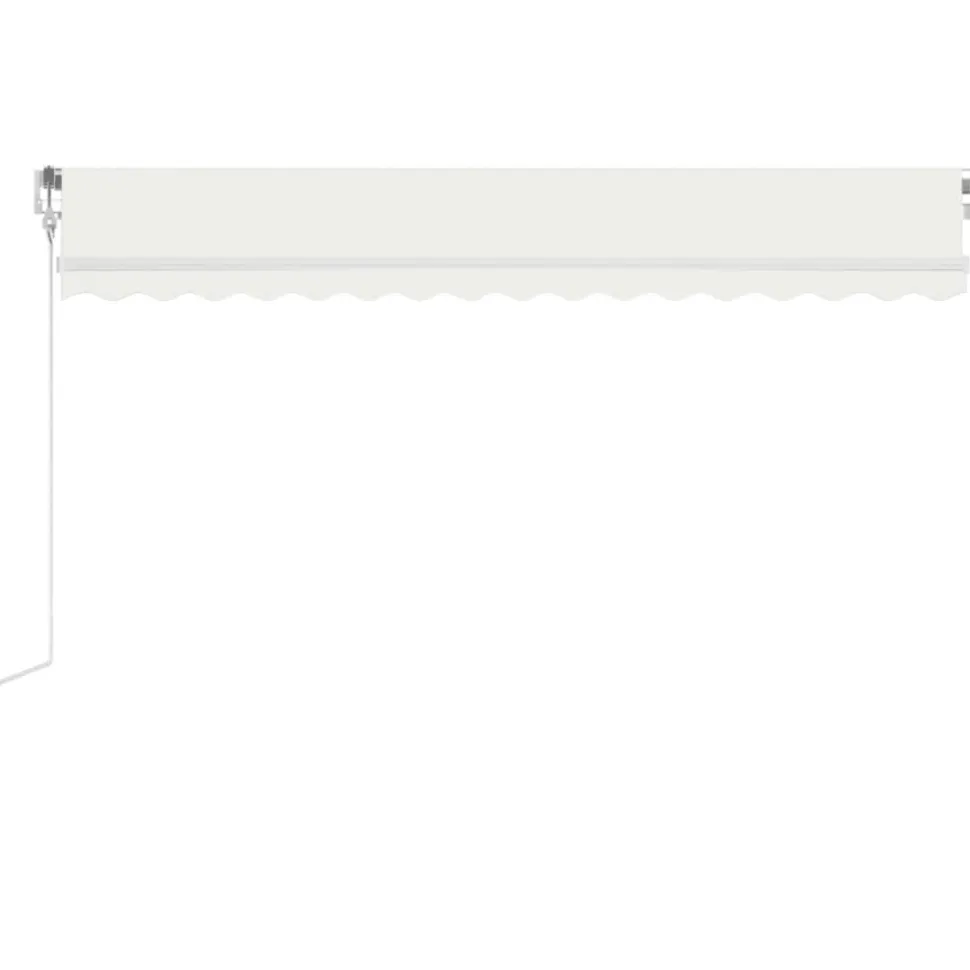 Sisäänkelattava markiisi LED/tuulisensori 300x250cm keltainen/valkoinen