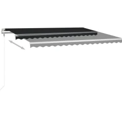 Sisäänkelattava markiisi LED/tuulisensori 300x250cm keltainen/valkoinen