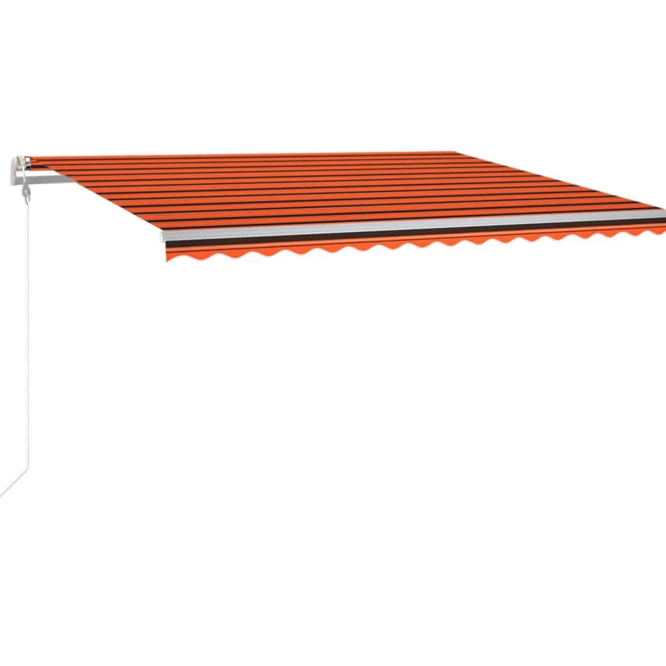 Sisäänkelattava markiisi LED/tuulisensori 300x250cm keltainen/valkoinen