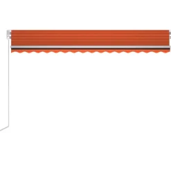 Sisäänkelattava markiisi LED/tuulisensori 300x250cm keltainen/valkoinen