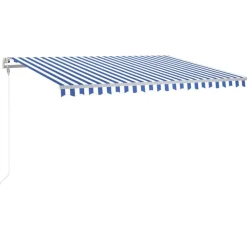 Sisäänkelattava markiisi LED/tuulisensori 300x250cm keltainen/valkoinen