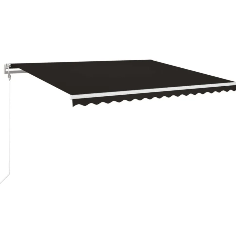 Sisäänkelattava markiisi LED/tuulisensori 300x250cm keltainen/valkoinen