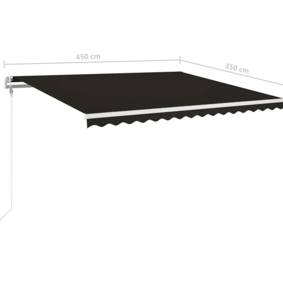 Sisäänkelattava markiisi LED/tuulisensori 300x250cm keltainen/valkoinen