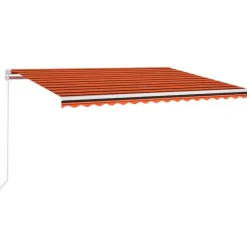 Sisäänkelattava markiisi LED/tuulisensori 300x250cm keltainen/valkoinen