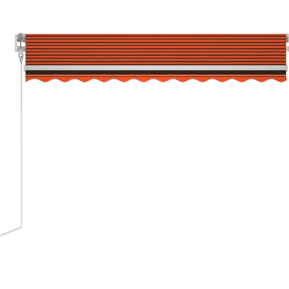 Sisäänkelattava markiisi LED/tuulisensori 300x250cm keltainen/valkoinen