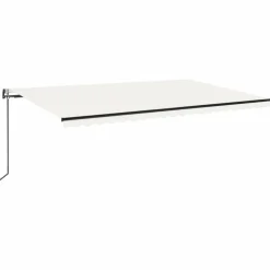 Sisäänkelattava markiisi 2 LED/tuulisensori 300x250 cm sininen/valkoinen