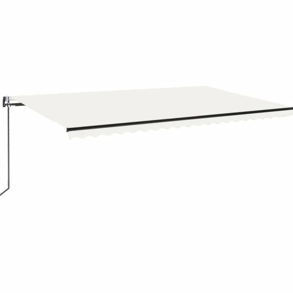 Sisäänkelattava markiisi 2 LED/tuulisensori 300x250 cm sininen/valkoinen