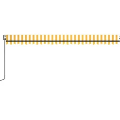 Sisäänkelattava markiisi 2 LED/tuulisensori 300x250 cm sininen/valkoinen