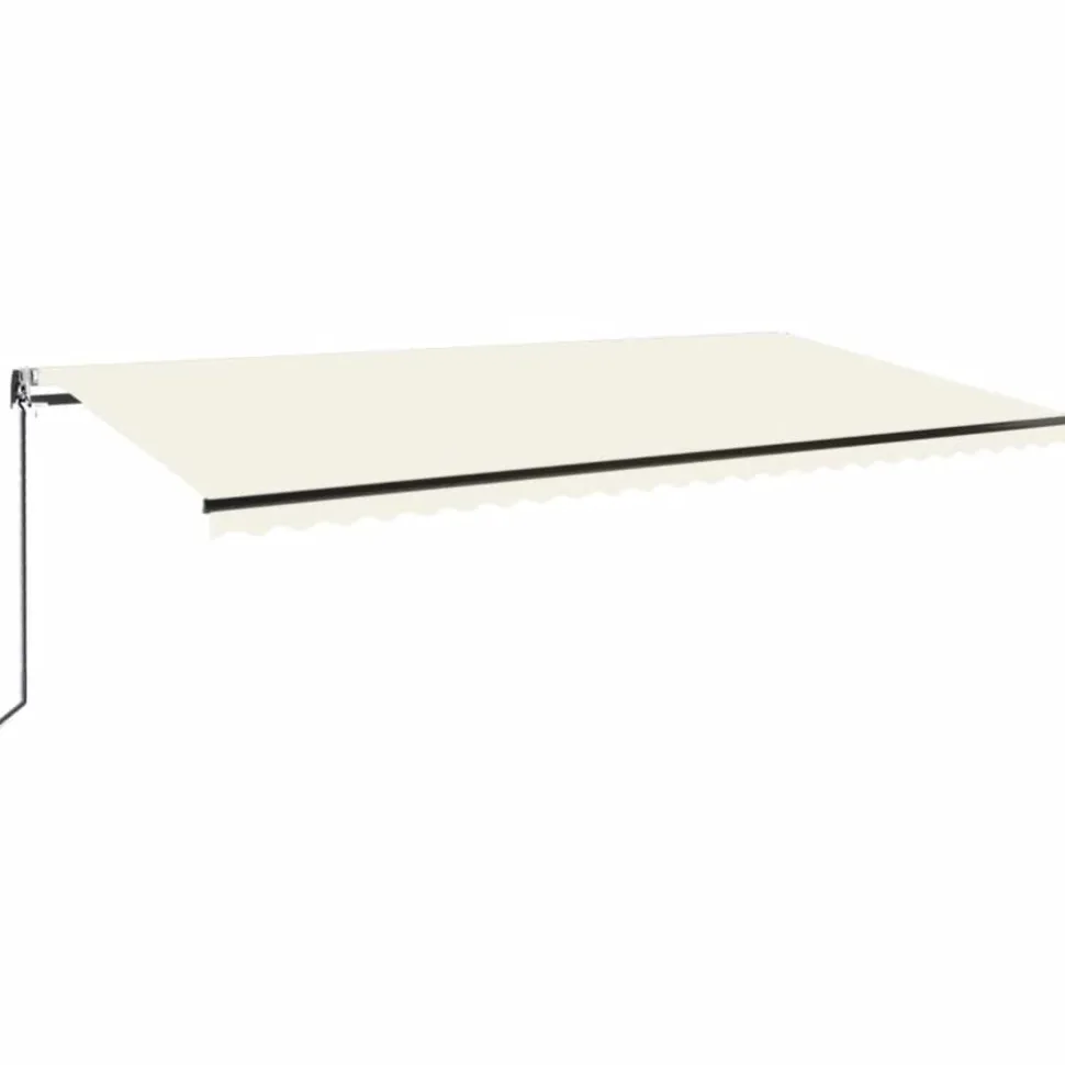 Sisäänkelattava markiisi 2 LED/tuulisensori 300x250 cm sininen/valkoinen