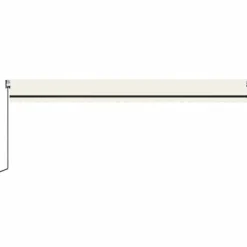 Sisäänkelattava markiisi 2 LED/tuulisensori 300x250 cm sininen/valkoinen