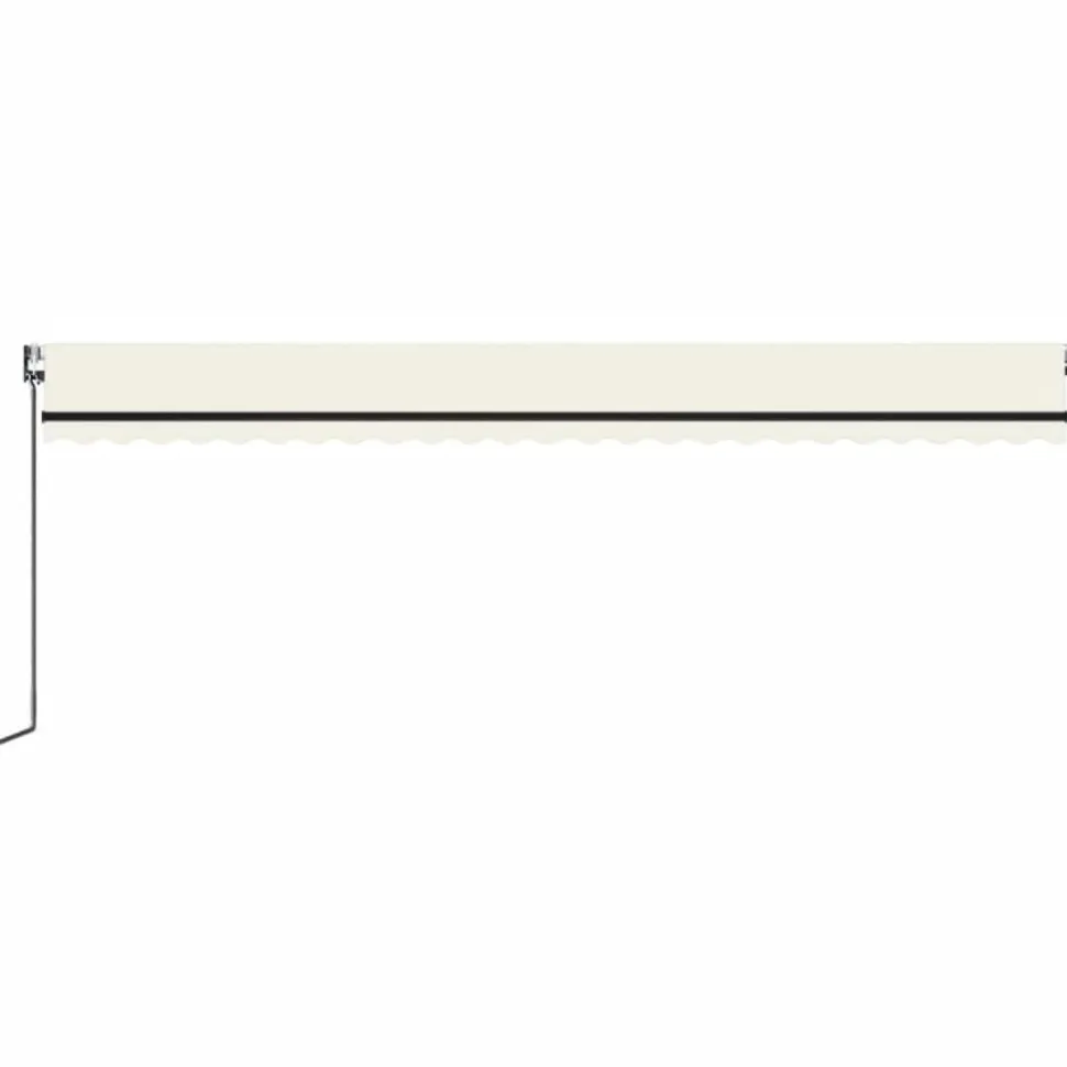 Sisäänkelattava markiisi 2 LED/tuulisensori 300x250 cm sininen/valkoinen
