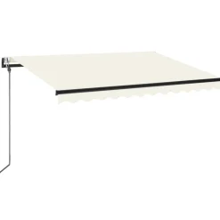 Sisäänkelattava markiisi 2 LED/tuulisensori 300x250 cm sininen/valkoinen