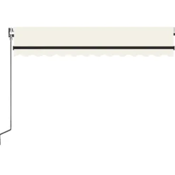 Sisäänkelattava markiisi 2 LED/tuulisensori 300x250 cm sininen/valkoinen