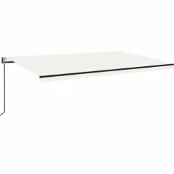 Sisäänkelattava markiisi 2 LED/tuulisensori 300x250 cm sininen/valkoinen